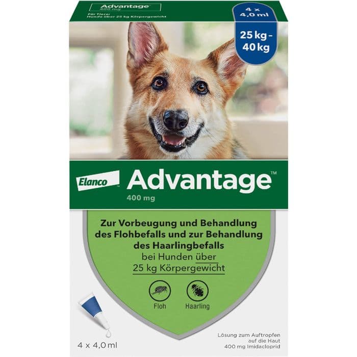 ADVANTAGE 400 Lösung Pipetten f.Hunde ab 25 kg 4 St.
