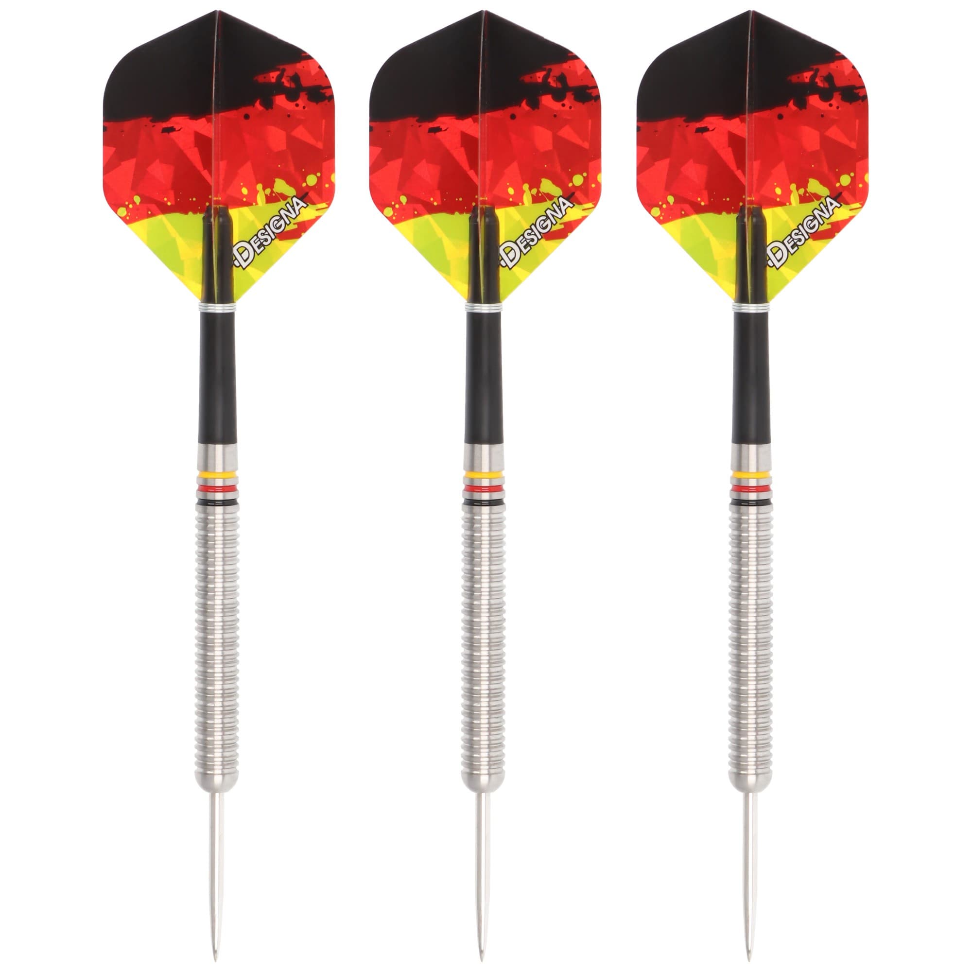 Schwarz Rot Gold Steeldart-Set Deutschland, 24 Gramm