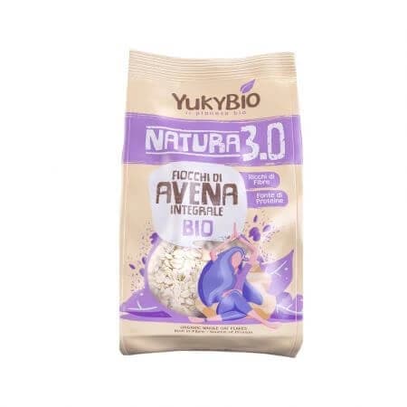 Bio-Vollkorn-Haferflocken mit Agave, 500 g, Yukybio