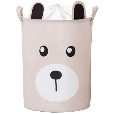 Baumwollkorb für Spielzeug, 43x35x45 cm, Bear Beige, Sipo