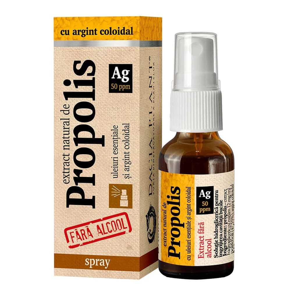 Propolis Spray mit kolloidalem Silber, 20 ml, Dacia Plant