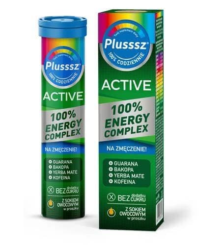 Plusssz Active 100% Energiekomplex, 20 Brausetabletten