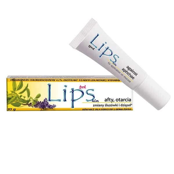Lipskin Plus, Gel für Aphthen, Abschürfungen, Schleimhaut- und Zahnfleischverletzungen, 10 g