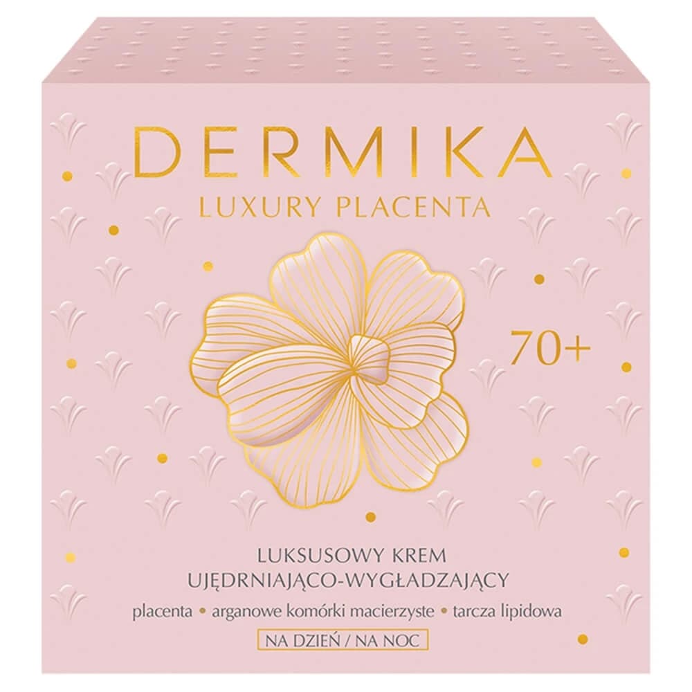 Dermika Luxury Placenta 70+, luxuriöse straffende und glättende Creme, 50 ml