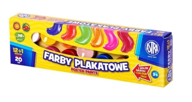 Astra, Plakatmalfarben, 12 Farben