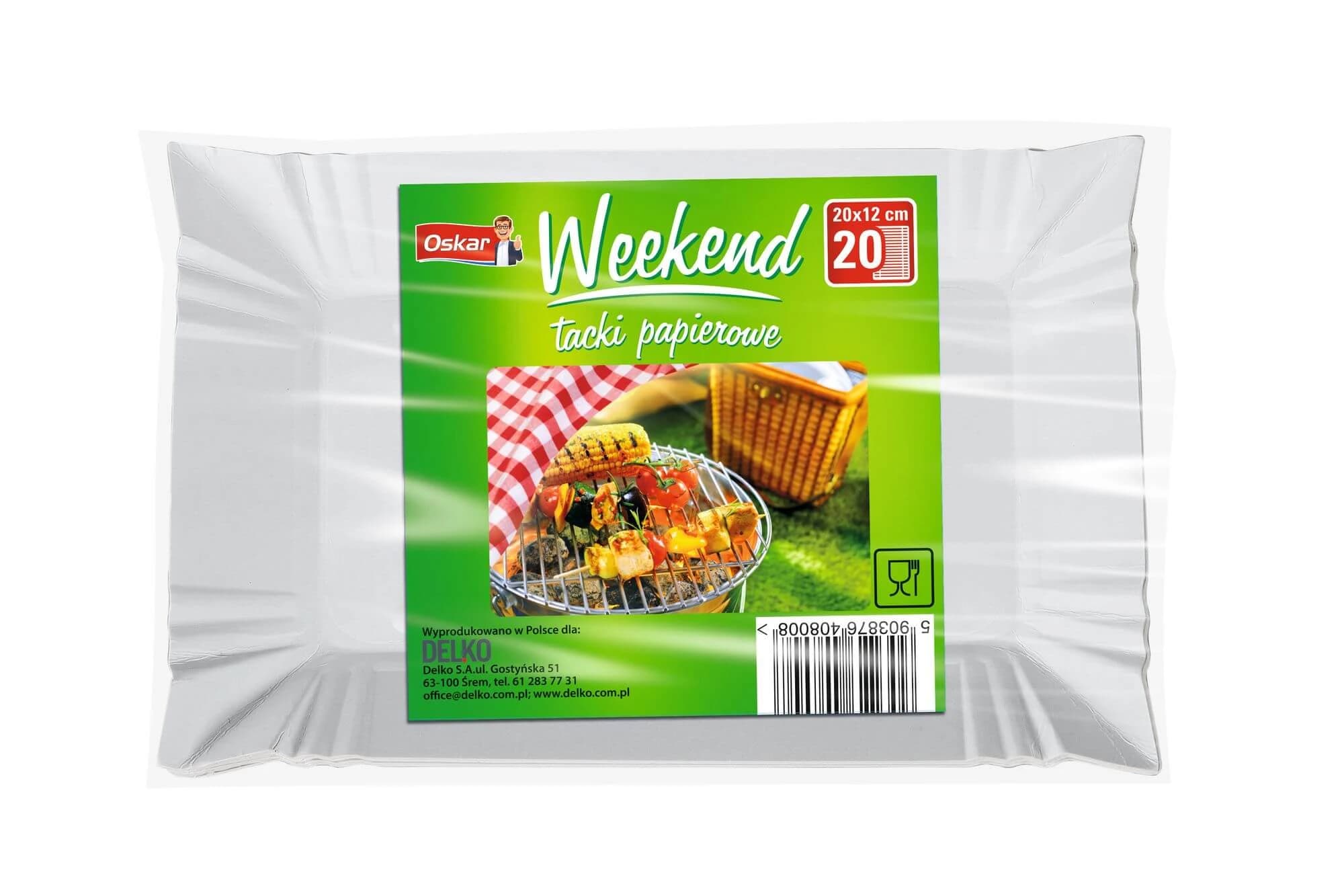 Oskar, Weekend Kartontabletts, 20 Stück