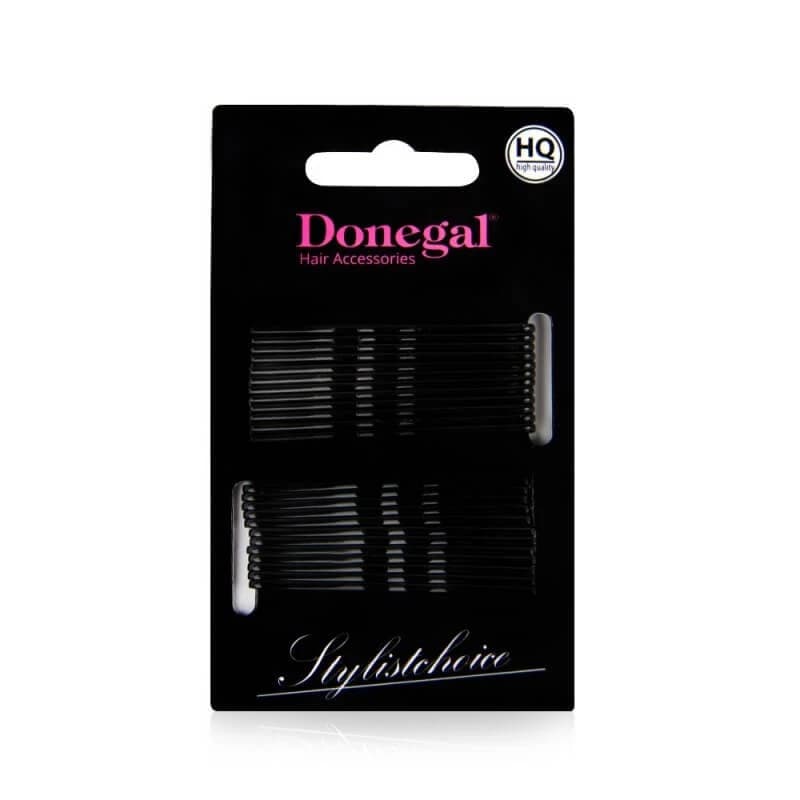 Donegal Wachsklammern Schwarz 5cm 5091, 24 Stück
