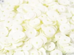 6mm Zierpailletten, creme-pastell