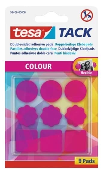 Tesa doppelseitige Klebepads, 9 Stück