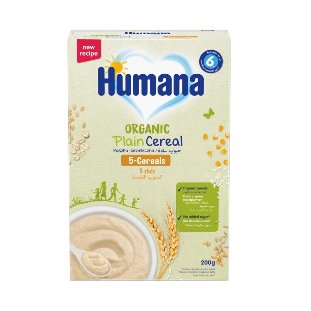 5 Bio-Müsli ohne Milch, +6 Monate, 200 g, Humana