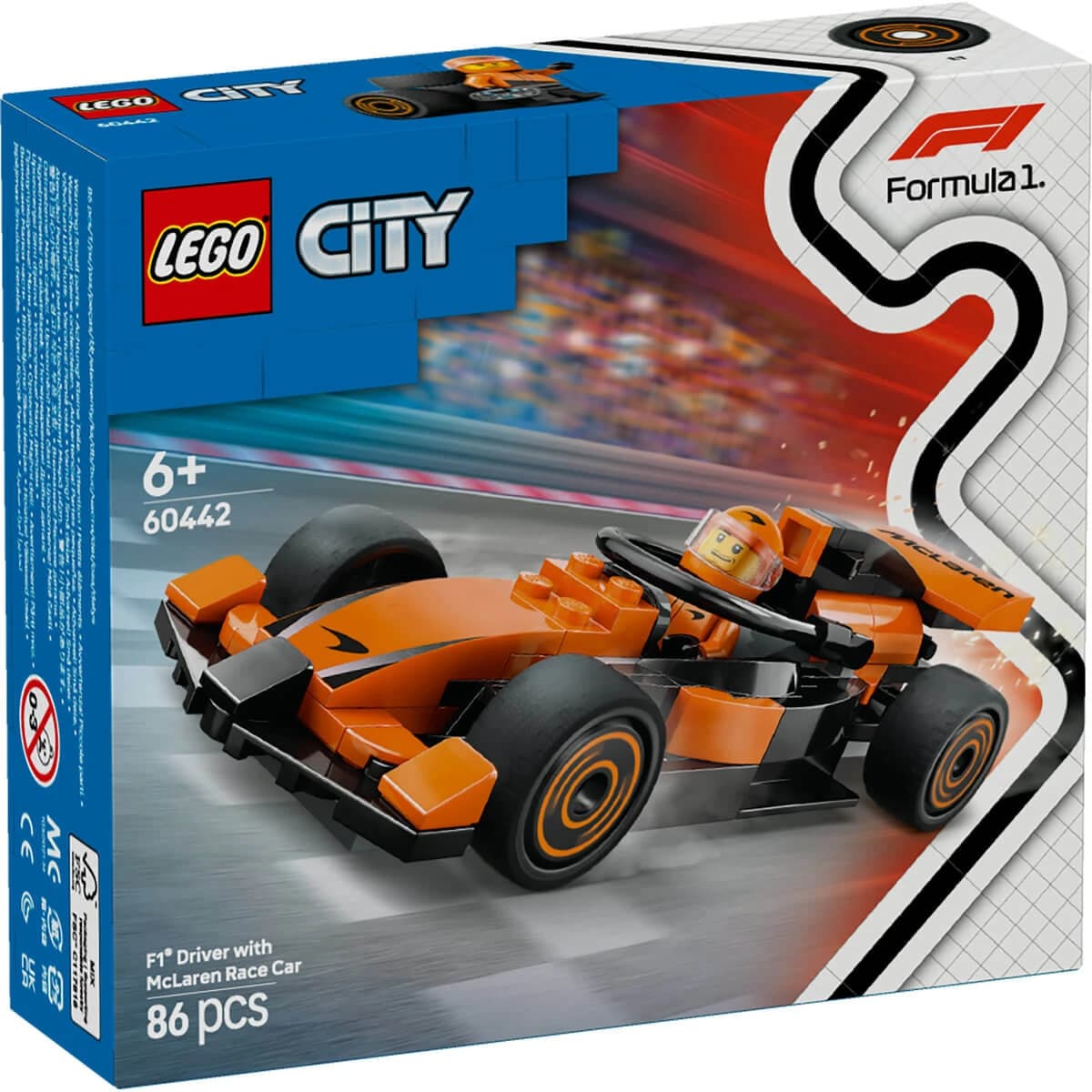 F1 Fahrer mit McLaren Rennwagen, 60442, + 6 Jahre, Lego