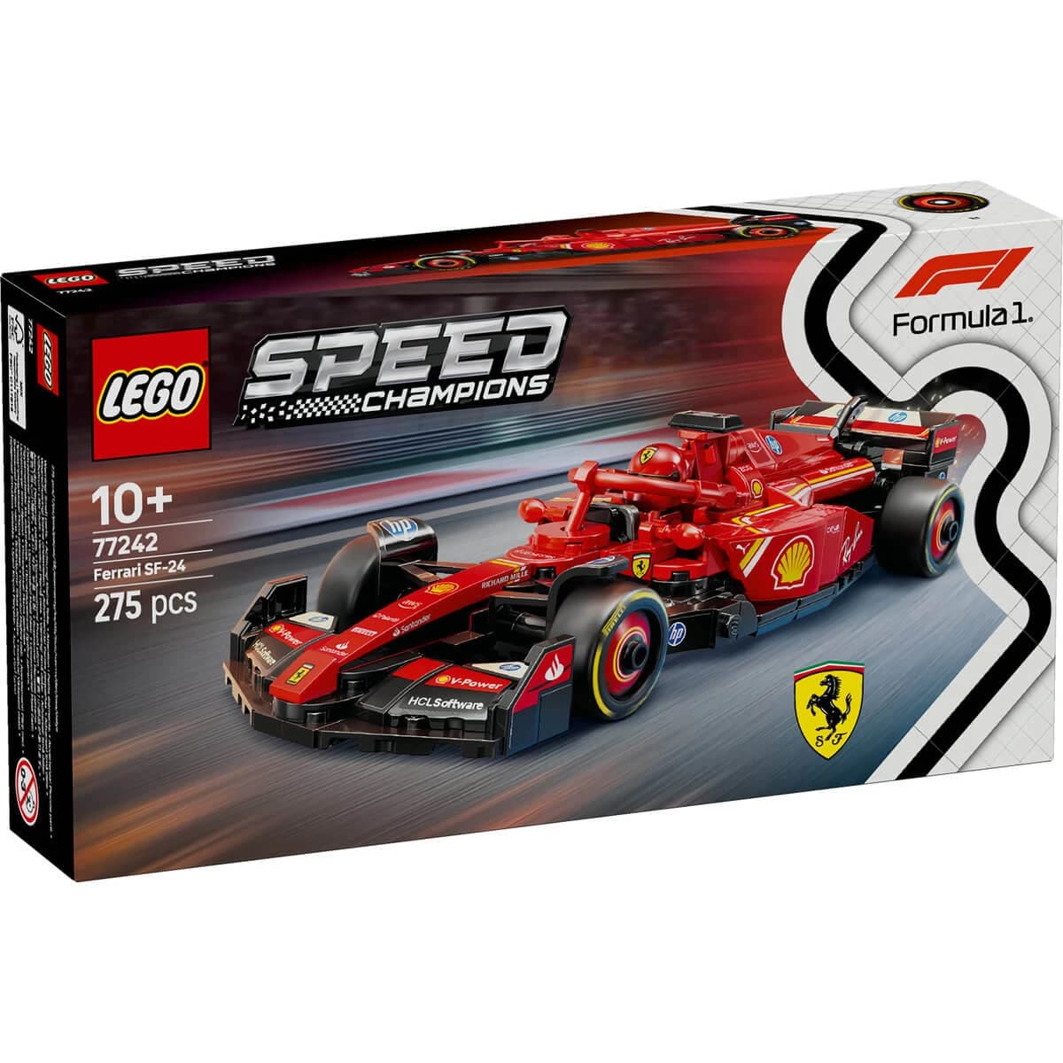 F1 Rennwagen Ferrari SF-24 Speed Champions, +10 Jahre, 77242, Lego