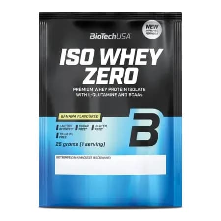 Eiweißpulver mit Bananengeschmack Iso Whey Zero, 25 g, BiotechUSA