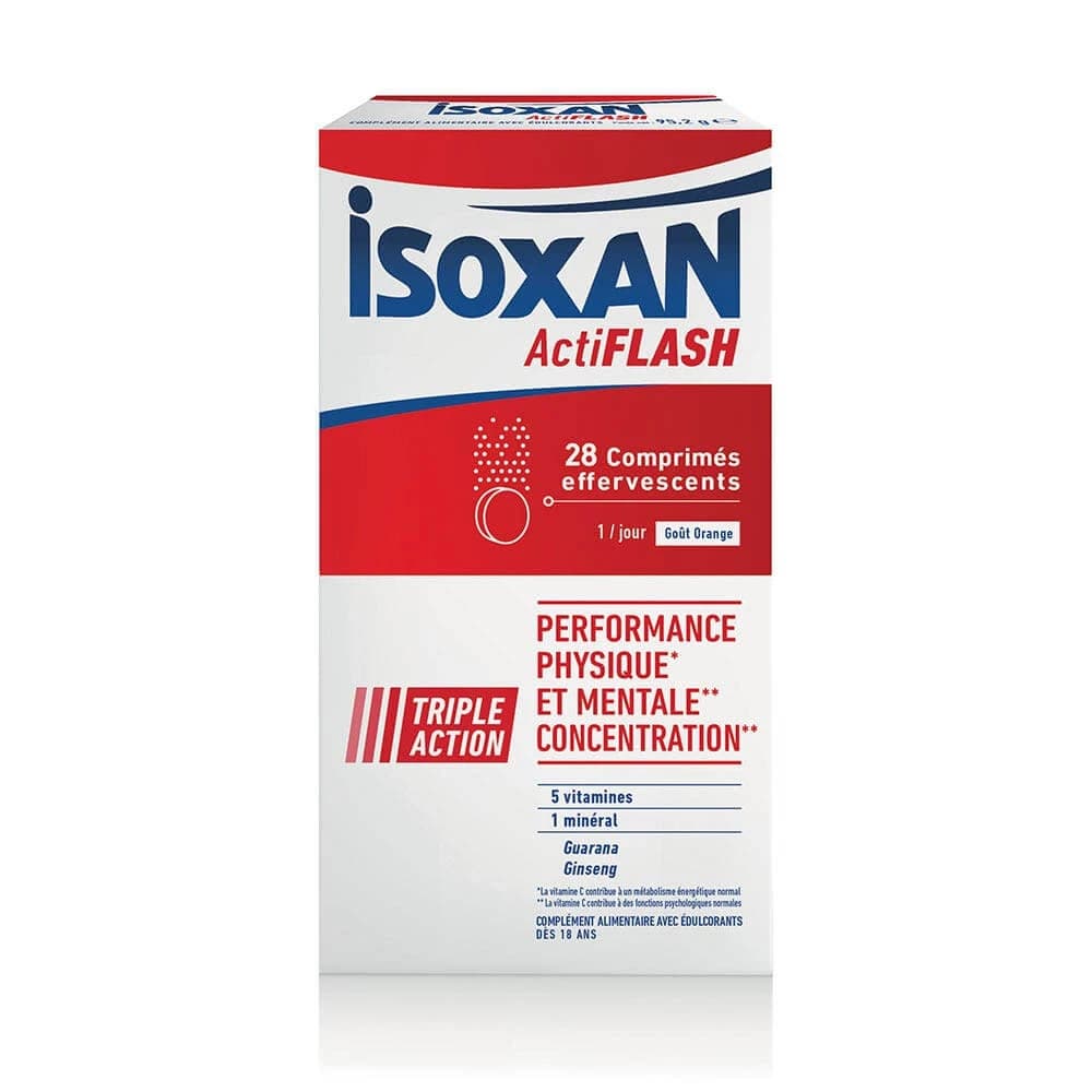 Isoxan Actiflash Körperliche und geistige Leistungsfähigkeit 28 Brausetabletten