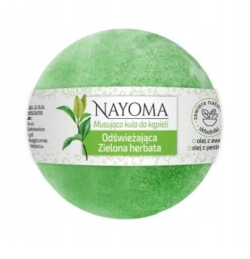 Nayoma Sparkling Badekugel erfrischend grüner Tee, 130 g