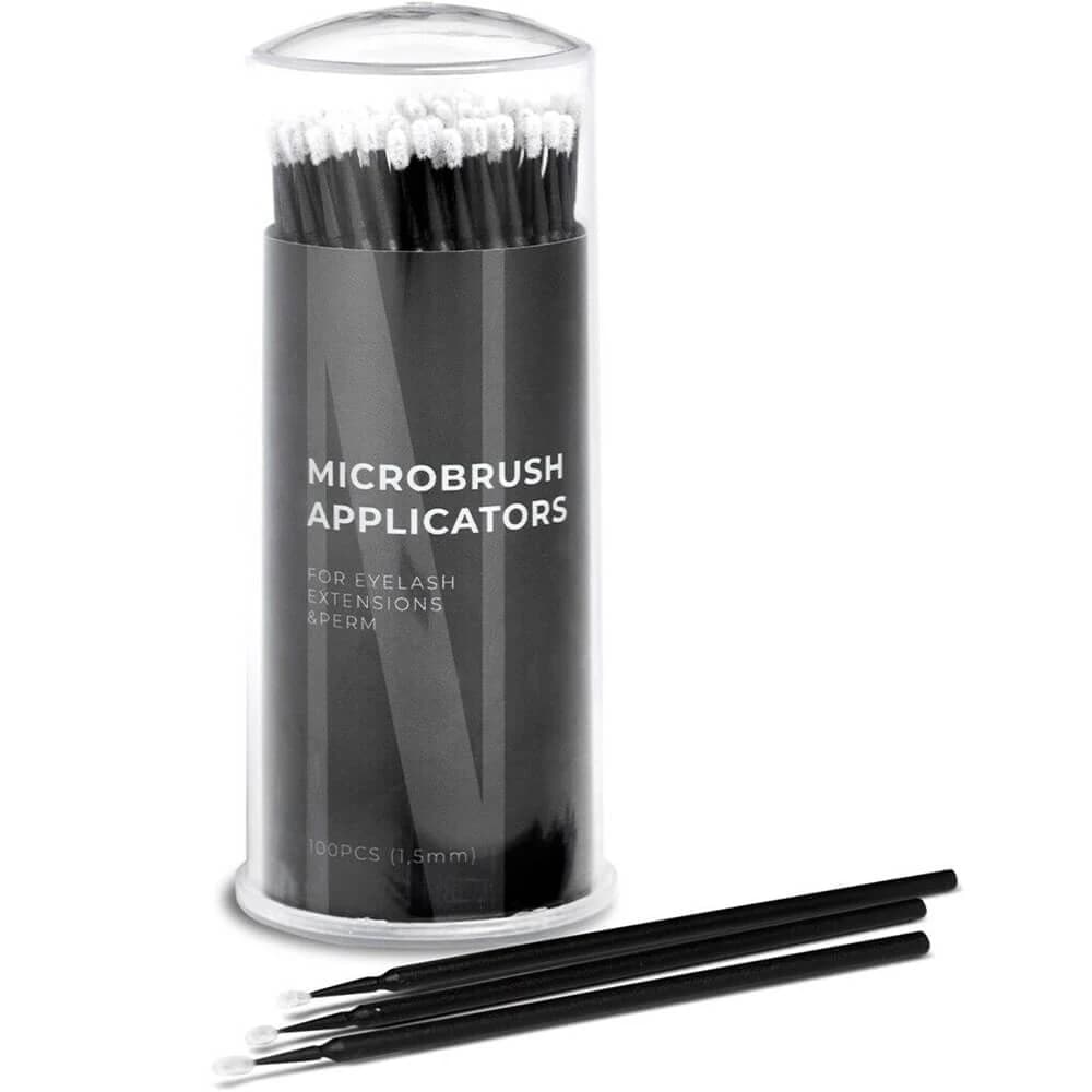 Nanolash Mikrobürsten-Applikatoren Fadenlose Wimpern-Applikatoren 1,5 mm, 100 Stück