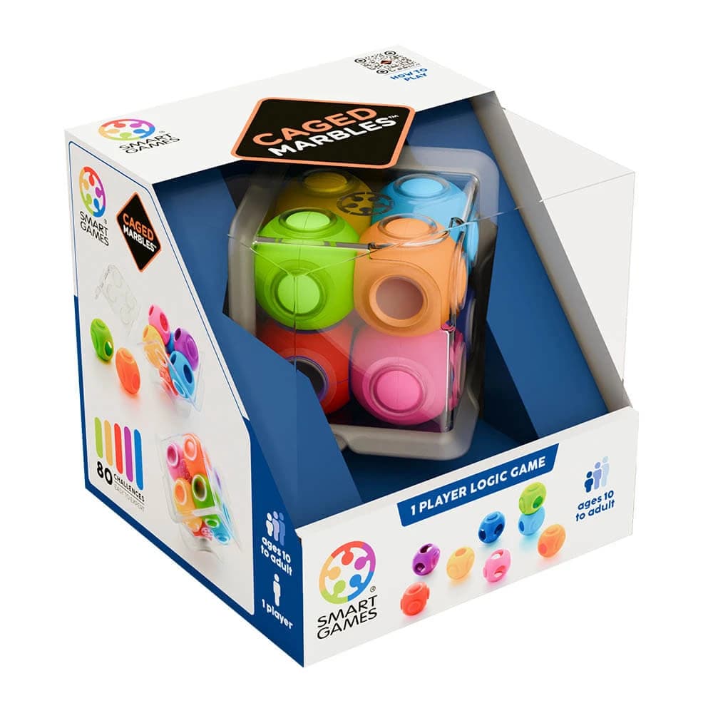 Logikspiel mit 80 Herausforderungen Caged Marbles, ab 10 Jahren, Smart Games
