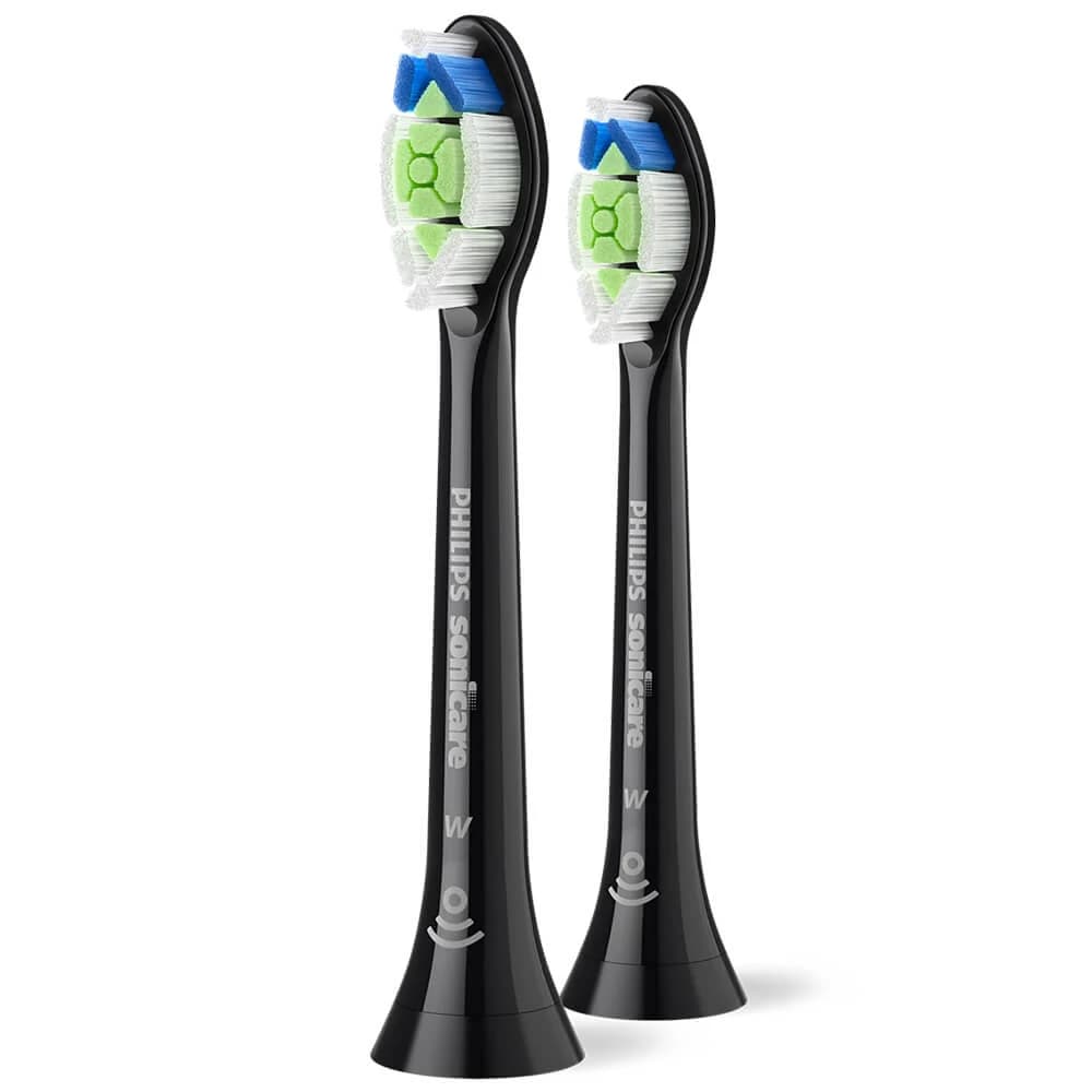 Philips, Ersatzaufsätze für Sonicare W2 Optimal White Schallzahnbürste, schwarz, 2 Stück