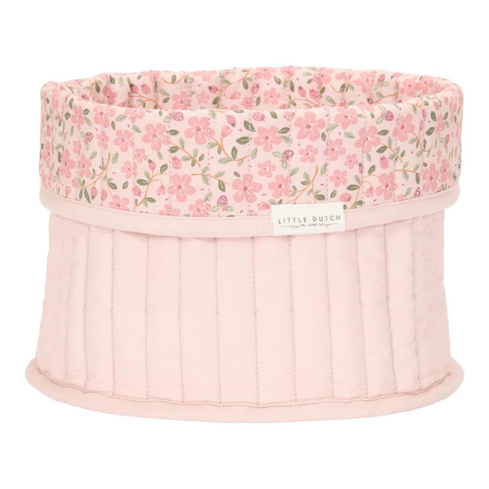 Gesteppter Aufbewahrungskorb, 20 cm, Fairy Floral, Little Dutch