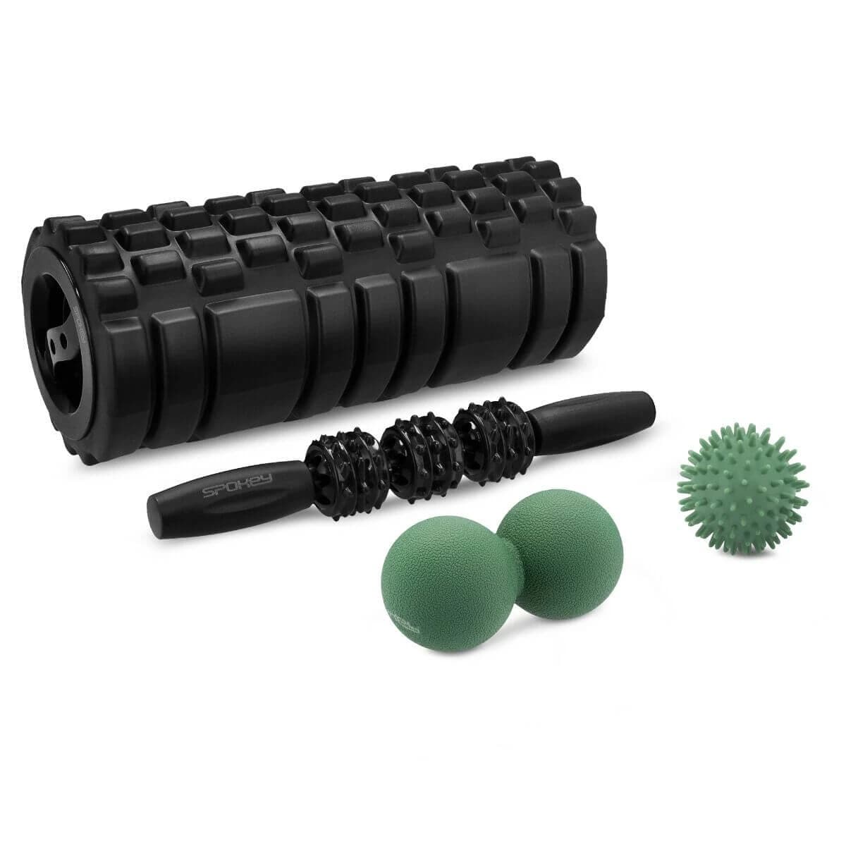 Spokey Mixroll, Massagerolle mit Zubehör, 1 Stück