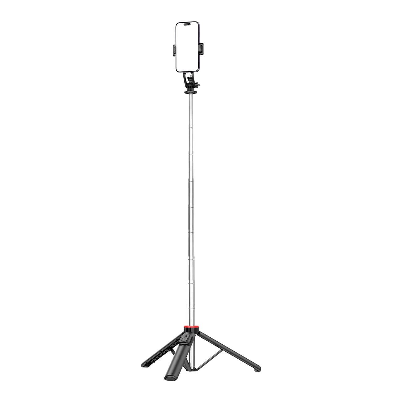 Selfie-Stick WC1Y3S Teleskopstativ 1,3m mit Handyhalterung - schwarz
