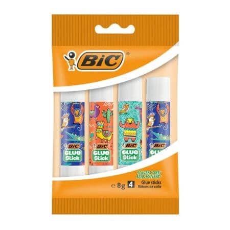Klebestifte Solid Eco Deco, 4 x 8 g, Bic