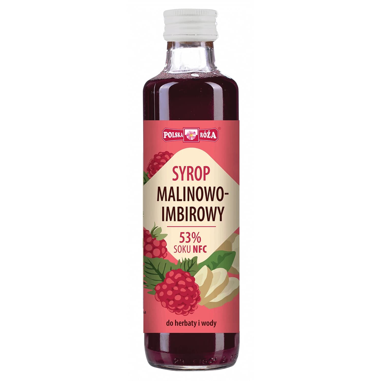 Polska Róża Himbeer-Ingwer-Sirup, 250 ml