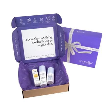 Anti-Ageing-Kit mit Rejuvenate Serum, Repair Creme und Protect Mini Creme SPF50+, 30+50+15 g, Se:Reskin