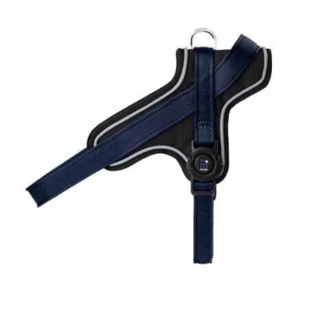 Dunkelblaues Geschirr für Hunde, Größe M, 45 - 60 cm, 1 Stück, My Family Memopet