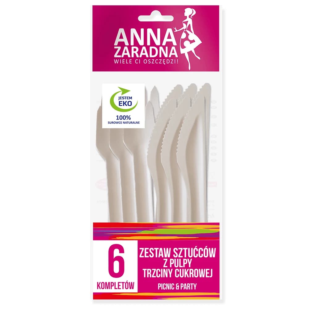 Anna Zaradna, Besteck aus Schilfrohr, 6 Sets