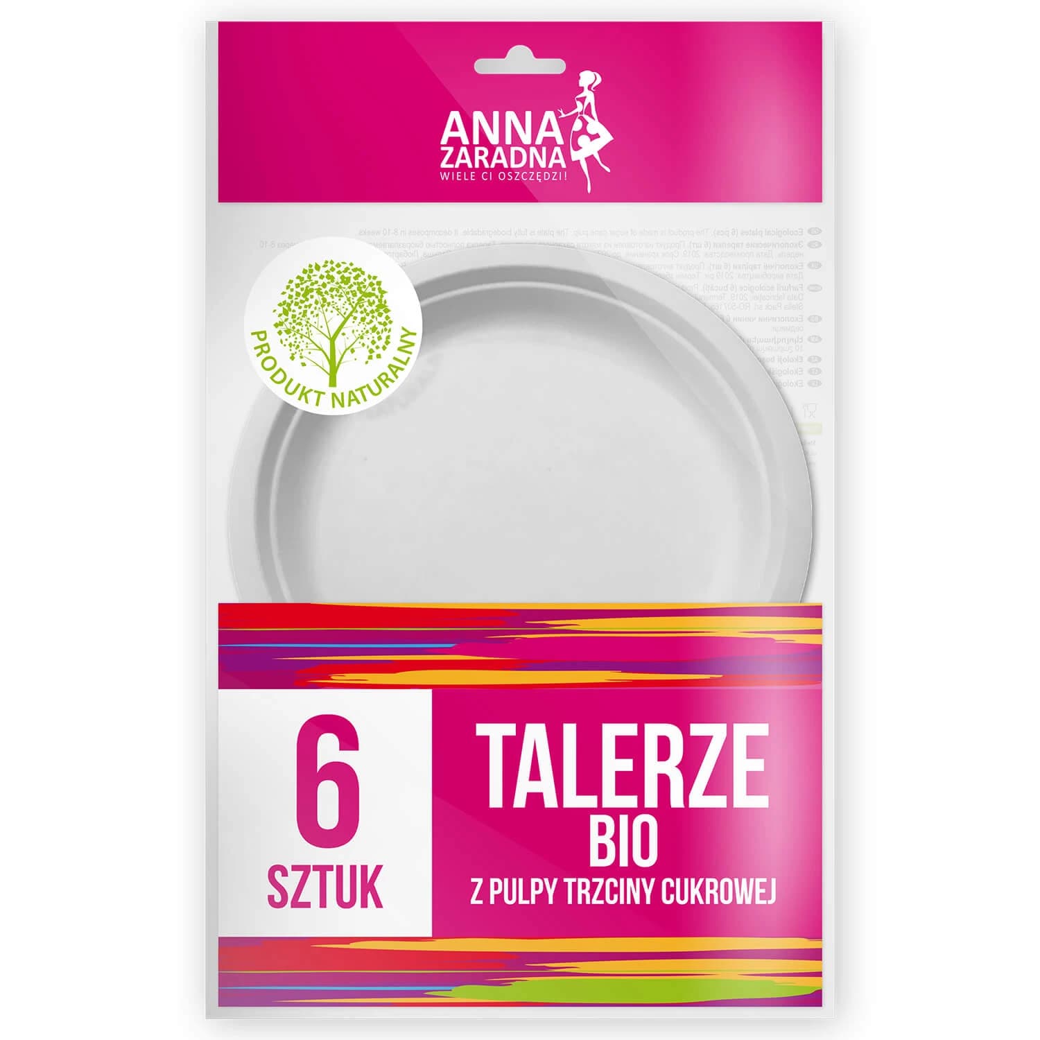 Anna Zaradna, Zuckerrohrteller, 6 Stück
