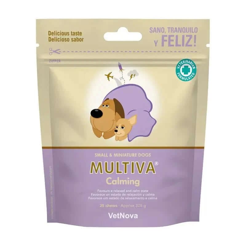 Vetnova Multiva Beruhigungsmittel für kleine Hunde und Zwerghunde 25 Kausnacks