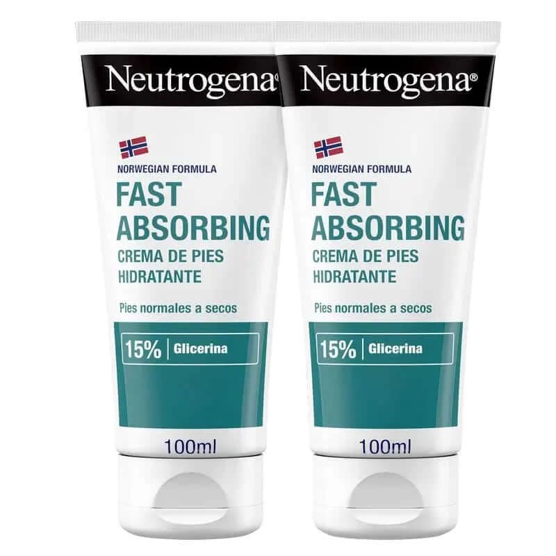 Neutrogena Sofortige Absorption Fuß Feuchtigkeitscreme Pack 2x100 ml