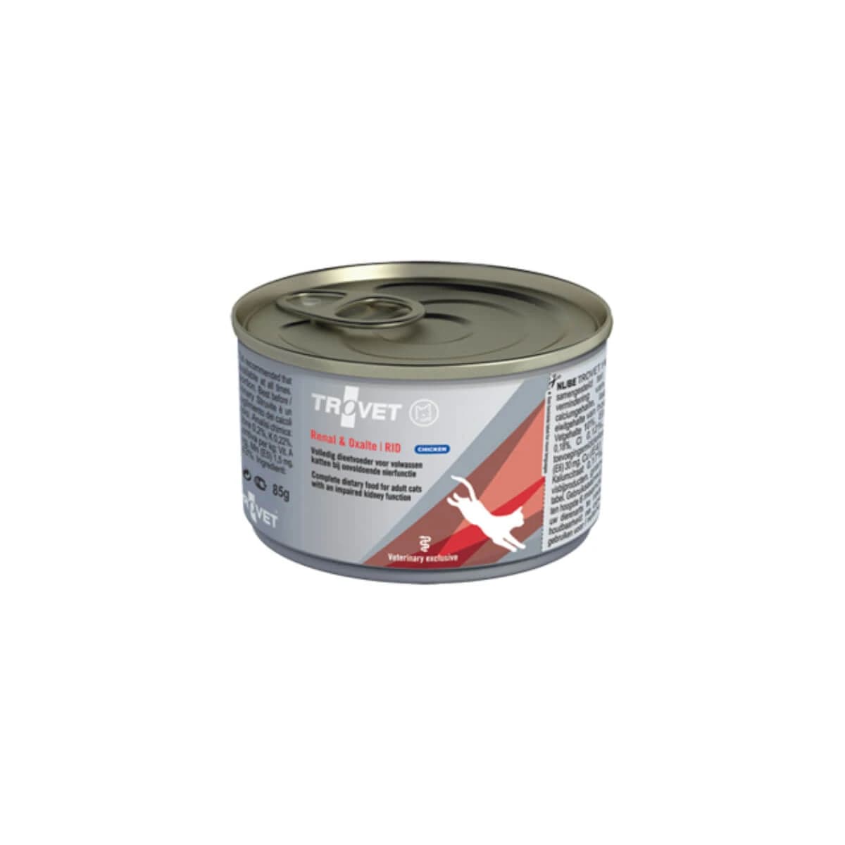 TROVET Renal & Oxlate RID, Huhn, Veterinärdiät, Katzenfeuchtfutter in Dosen, Nierensystem, Harnwege, (Pastete), 100g