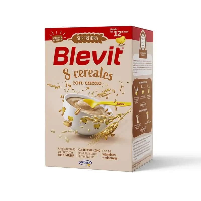 Blevit Babynahrung Superfiber 8 Cer. Und Kakao, 500 grs