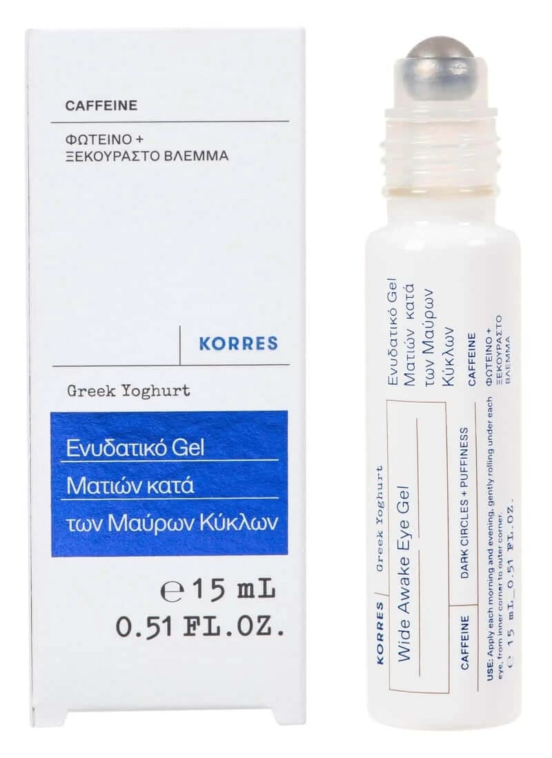Korres | Griechischer Joghurt Feuchtigkeitsspendendes Augengel gegen schwarze Augenringe | 15ml