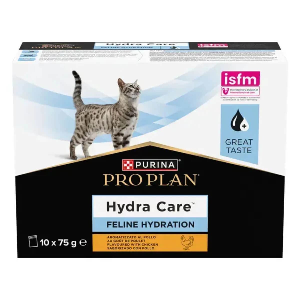 PURINA Pro Plan Hydra Care, Huhn, Beutel Katzenfeuchtfutter, Harnwege, (Topping), 75g x 10 Stück