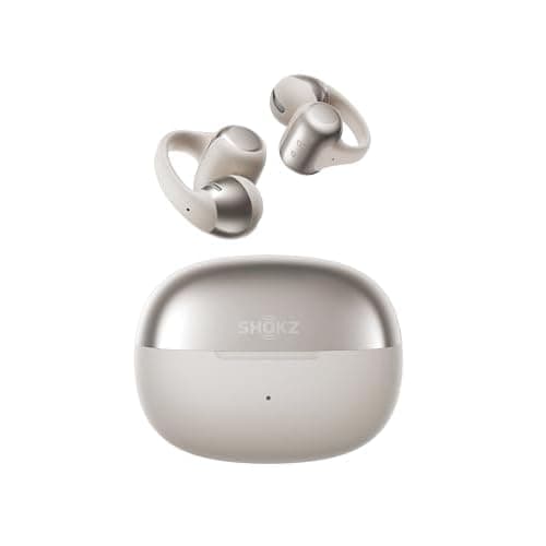 SHOKZ OpenDots ONE Open-Ear Clip-On-Kopfhörer mit Dolby Audio, Grau | 6, 5 g, weiches Silikon, 40 Std. Akku, IP54, 4 KI-Mikrofone, Bluetooth 5.4,