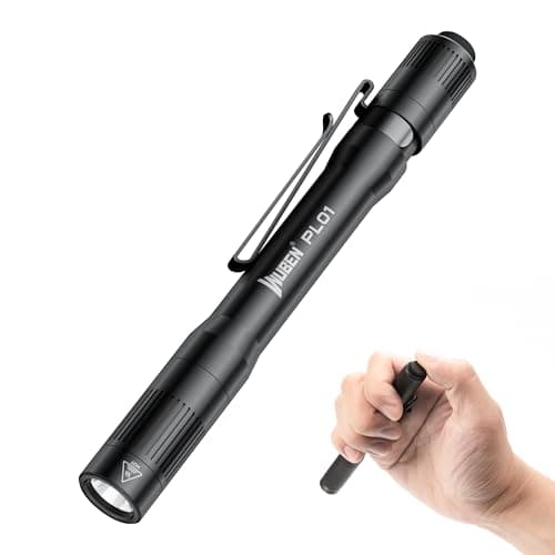 WUBEN PL01 Taschenlampe Klein, 650 Lumen LED Stiftlampe, Mini Taschenlampe | 4 Modi Handheld Campinglampe Aufladbar, IP68 Wasserdicht Kompatibel mit 2