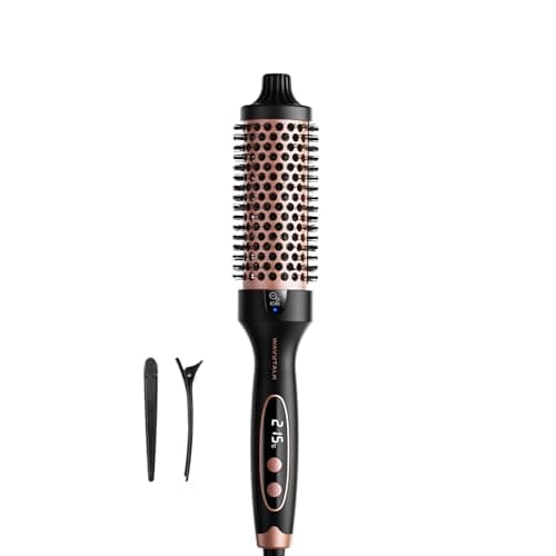 Wavytalk Thermobürste Blowout Boost Ionische Rundbürste für Volumen & Glanz | Für Blowouts, Wellen & Pony-Styling, Ionentechnik senkt