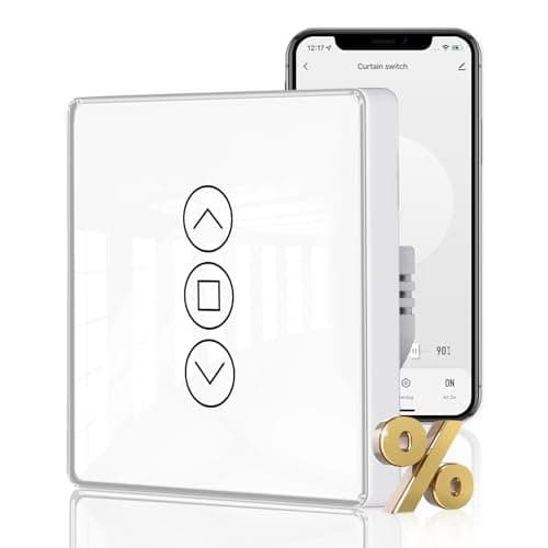 MOES 2.5D Rolladenschalter Smart Wlan mit Prozentanpassung,Kompatibel mit Alexa und Google Home, Zeitschaltuhr und Sprachsteuerung,Rolladensteuerung