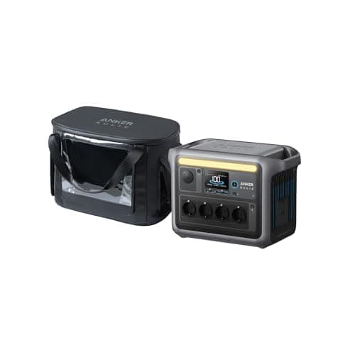 Anker SOLIX C1000 tragbare Powerstation mit wasserfester Tragetasche | 1800W Solargenerator, 1056Wh LFP (LiFePO4) Akku, 4 AC-Steckdosen