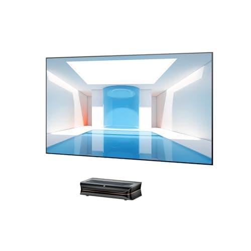 AWOL VISION LTV-3000 Pro + 100" Daylight Screen – 4K UHD HDR10+ Dolby Vision & Atmos Ultrakurzdistanz-Laser-Beamer Heimkino-Bundle