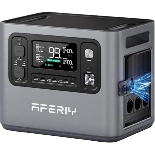 AFERIY 2800W2048Wh Tragbare Powerstation, Erweiterbar auf 10240Wh, Camping | Solargenerator 1,3Std Schnellladung, 13 Ausgänge, <10ms USV, mit APP,