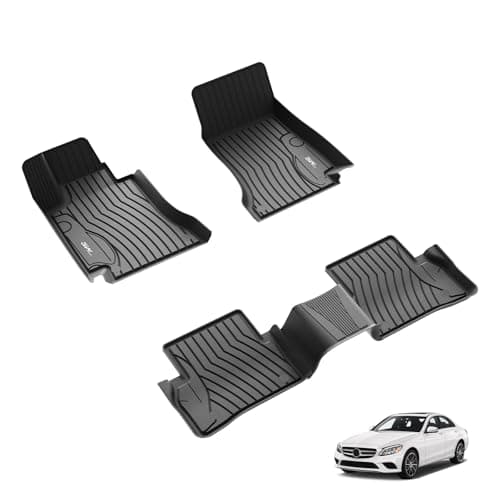 3W Fußmatten für Mercedes Benz B-Klasse W246 2011-2018 | TPE Thorex™ Allwetter | 3D Maßgeschneiderte Passform | Hundefreundlich Auto Zubehör |