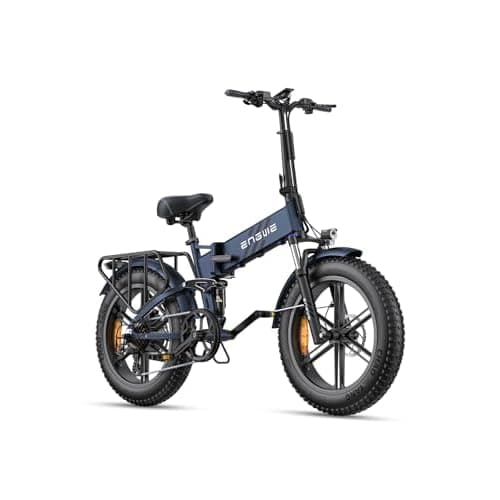 ENGWE E Bike Herren Klapprad Elektrofahrrad mit 20x4.0 Zoll Fat Tire | 16Ah Herausnehmbarer Akku Lange Reichweite bis 110KM, Vollfederung, 8-Gang,