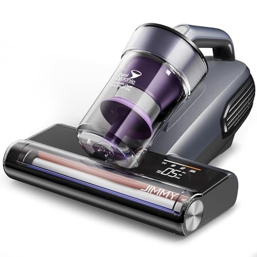 Jimmy BX8 Milbensauger für Matratzen, Matratzensauger 600W mit UV-Licht, 65℃ Heißluft, Staubsensor, Negativ-Ionen-Funktion zur Luftreinigung,
