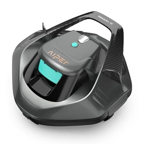 AIPER Seagull SE Poolroboter, Kabellos Poolsauger Akku, Bodensauger mit 90 Min Laufzeit, Automatisches Parken, Dual-Antriebsmotoren & LED-Anzeigen
