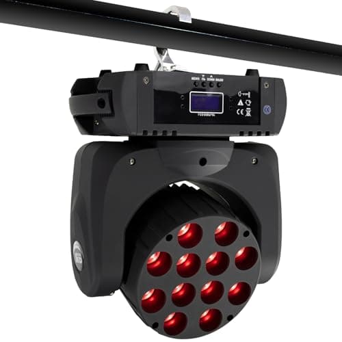 SHEHDS Bewegungskopf Lichtstrahl Wasch LED 12x12W RGBW 4in1 DJ Lichter Beleuchtung Professionelle 9/16 Kanäle DMX512 Sound aktivierte Strobe Effekt
