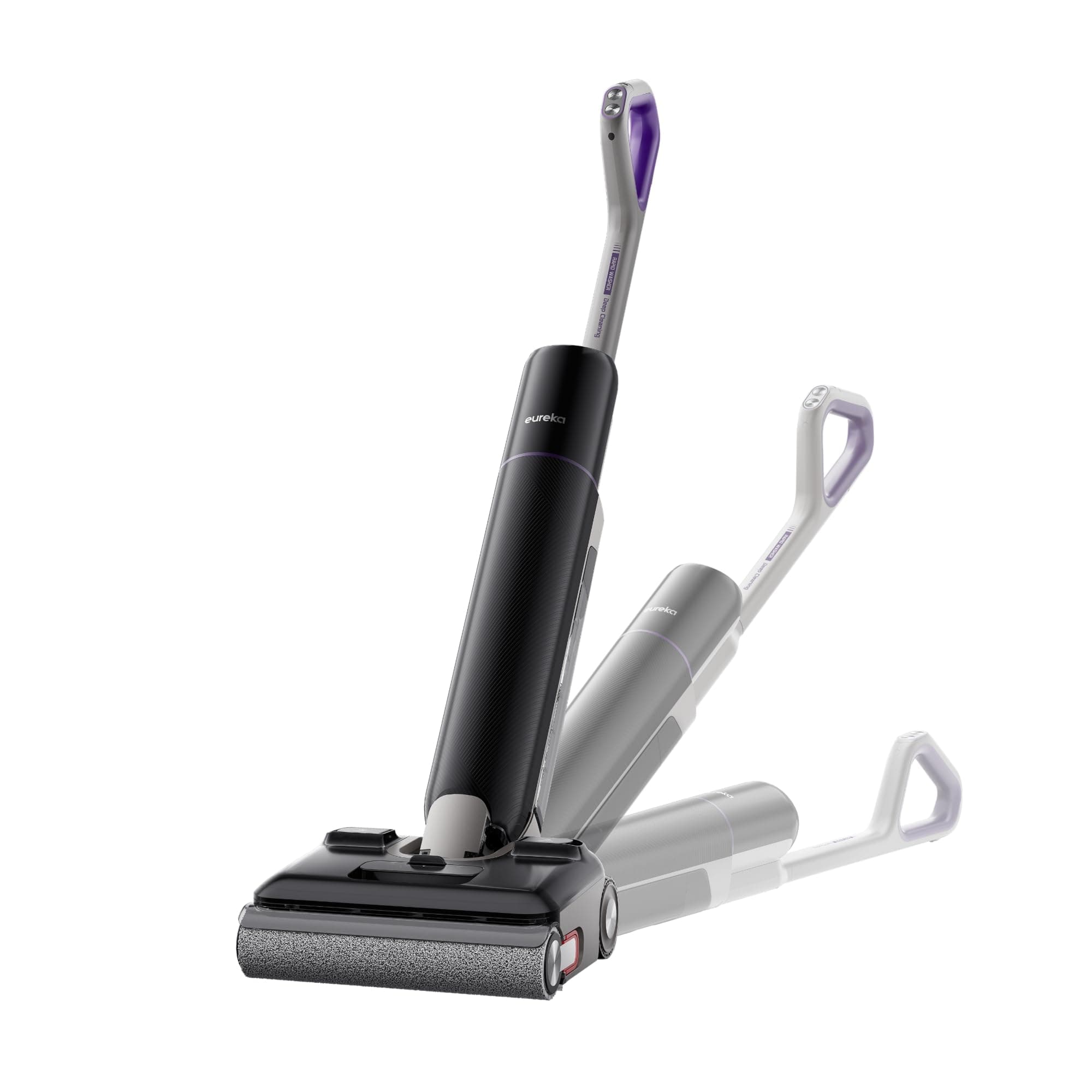 Eureka FloorShine 880 Nass Trockensauger Akku, 24 kPa Kabelloser Staubsauger mit Wischfunktion, 100°C Selbstreinigung, 5-Min-Trocknung, Anti-Tangle,
